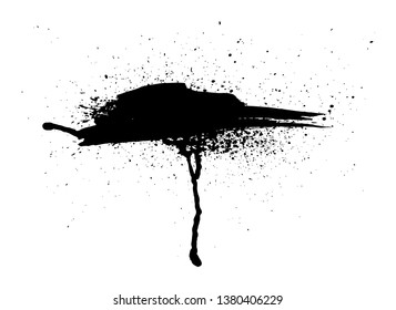 black vector grunge background