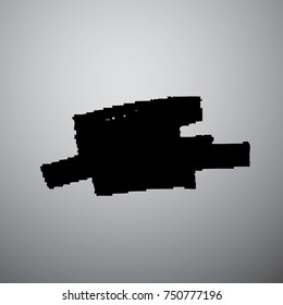 black vector grunge background