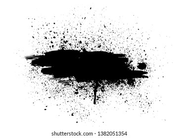 black vector grunge background, vector illustration