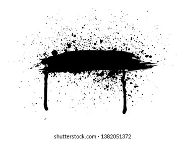 black vector grunge background, vector illustration