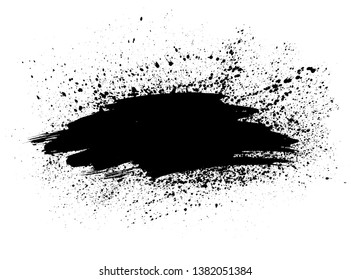 black vector grunge background, vector illustration