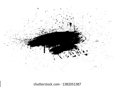 black vector grunge background, vector illustration