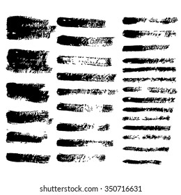 black vector grunge brushes