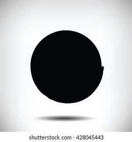 Black vector grunge circle background