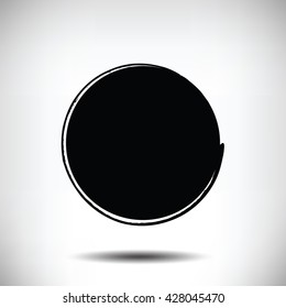 Black vector grunge circle background