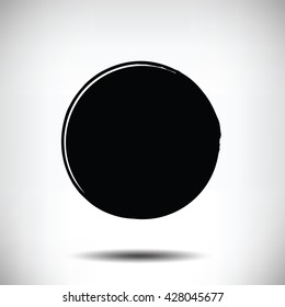 Black vector grunge circle background