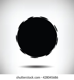 Black vector grunge circle background