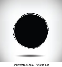 schwarze Vektorillustration, grauer Hintergrund