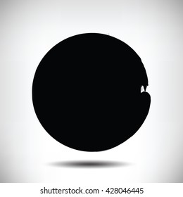 Black Vector Grunge Circle Background Stock Vector (Royalty Free ...