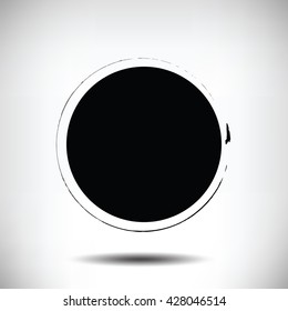 Black vector grunge circle background