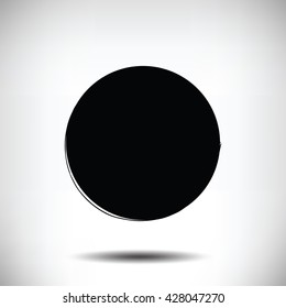 Black vector grunge circle background