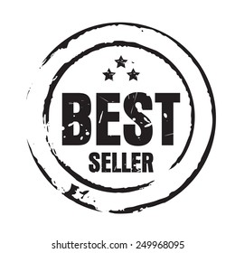 Black vector grunge stamp BEST SELLER