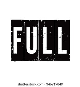 Black vector grunge stamp FULL