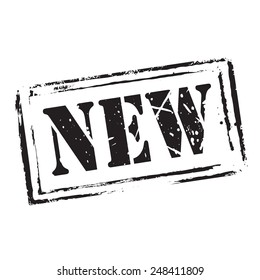 Black vector grunge stamp NEW