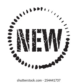 Black vector grunge stamp NEW