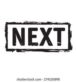 Black vector grunge stamp NEXT