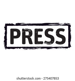 Black vector grunge stamp PRESS