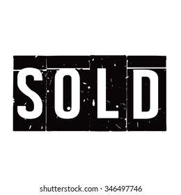 Black vector grunge stamp SOLD
