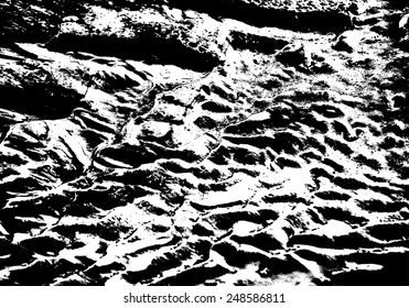 Black vector grunge structure of wet dirt / Black vector grunge background