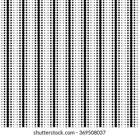 Black Vector Halftone Dots Seamless Pattern .