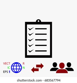 black vector icon, flat design best vector icon