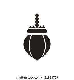 black vector icon on white background ramadan festival
