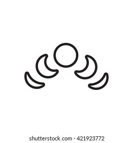 black vector icon on white background ramadan festival