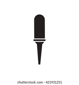 black vector icon on white background microphone in flat style