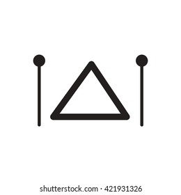 black vector icon on white background musical instrument