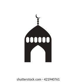 black vector icon on white background ramadan festival