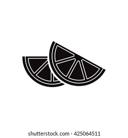black vector icon on white background delicious fruit