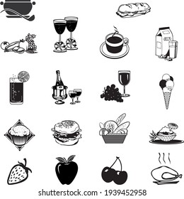 Black vector icon set field vector, mortar, potato, onion, carrot, orange, pear, cheese, medical room, shampoo, plant label, pumpkin, glass bottle
