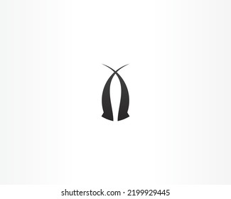 Black vector icon. Simple design logo