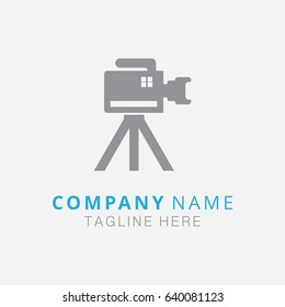 Black Vector Icons for Photographer on White Background. Camera Icon