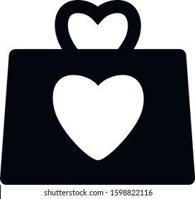 Black vector icons in the shape of a heart. Perfect for holidays Valintine's day (February 14) and March 8.