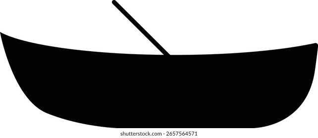 Imagen de Vector negro del transporte en bote