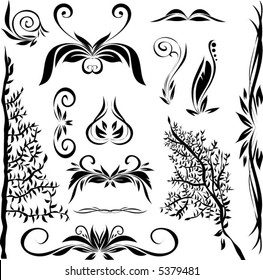 Black vector image for design.