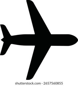 Imagen de Vector negro del transporte aéreo