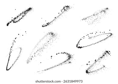 Conjunto de fondo de textura de salpicadura de sangre asesino de Vector negro