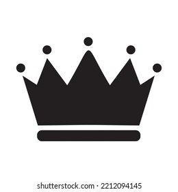 Black vector king crowns and icon on white background. Vector Illustration. Emblem and royal symbols.