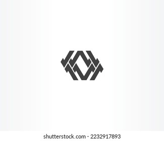 vector negro con diseño de logotipo de concepto de línea