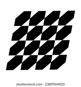 Black Vector logo illustration of an element made is on a white background