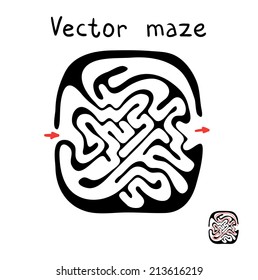 Schwarzes Vektorlabyrinth, Labyrinthe