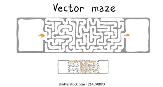 Maíz vectorial negro, ilustración laberíntica