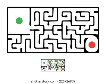 Schwarzes Vektorlabyrinth, Labyrinthe