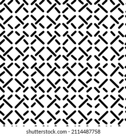 Black vector oblique dashed lines, seamless pattern. Design element for prints, backgrounds, template, web pages and textile pattern. Geometric art.