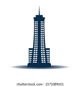 black vector office on white background.