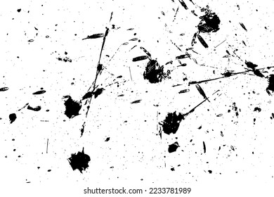 Black vector paint drops splatter