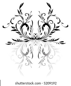 Black vector pattern for design.