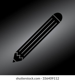 Black Vector Pencil Icon